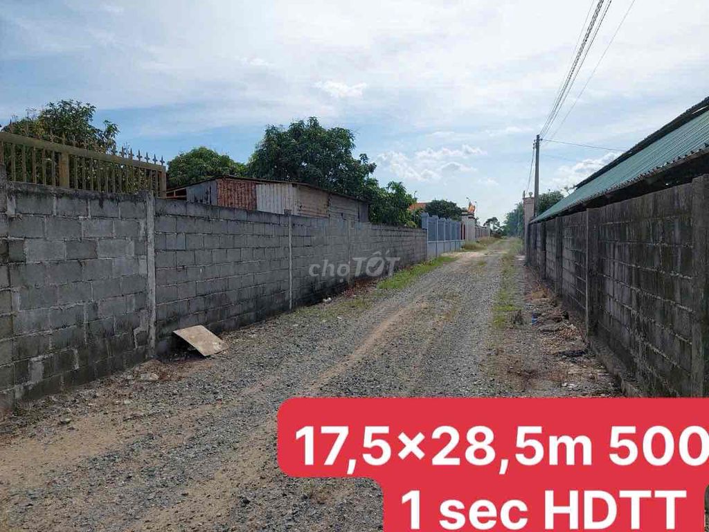 1 sec đường HDTT 500m2 có 50tc 1,45 tỷ TL