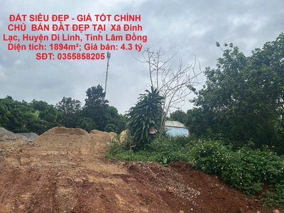 GIÁ TỐT CHÍNH CHỦ BÁN ĐẤT ĐẸP TẠI  Xã Đinh Lạc, DI LINH – LÂM ĐỒNG. Mua bán đất tại Huyện Di Linh Lâm Đồng được đăng bởi Chính Chủ
