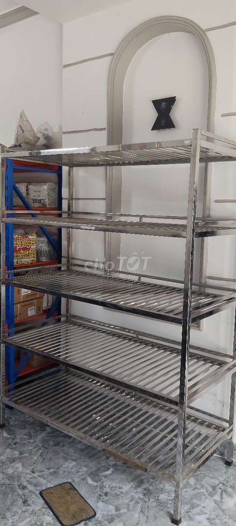 Kệ inox 5 tầng Mới. Mua bán Tủ, kệ gia đình tại Quận Tân Phú Tp Hồ Chí Minh được đăng bởi phankim hình 1