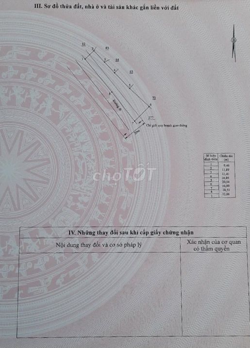 Bán đất CLN quy hoạch thổ cư 100%, có 61m mặt tiền đường nhựa Tư Văn