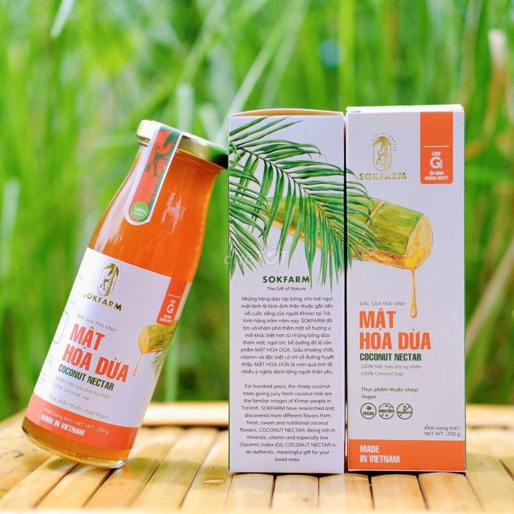 SOKFARM Mật hoa dừa chai 250g đặc sản Trà Vinh. Mua bán Đồ ăn, thực phẩm và các loại khác tại Quận 12 Tp Hồ Chí Minh được đăng bởi Mr Thái quan12 hình 1