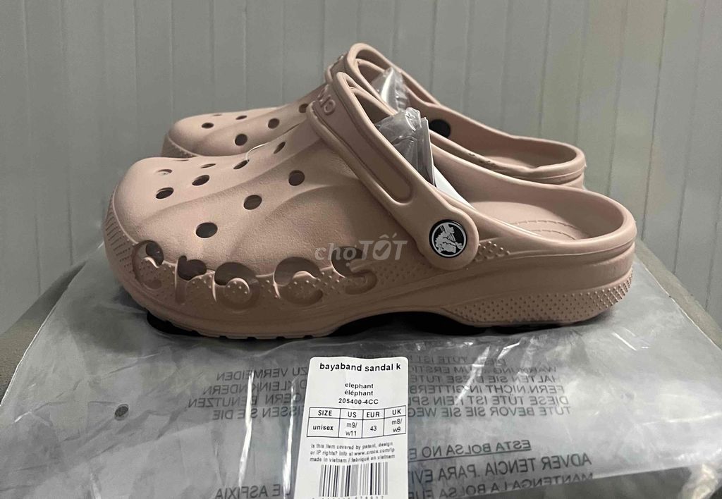 Dép Crocs Sz40-40,5 mới 100% bao chính Hãng Crocs