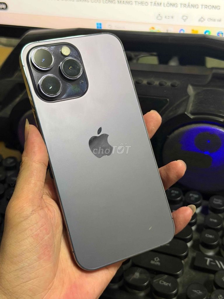 IPHONE 14PRM 256GB LLa 5G đẹp 98-98.5 giaoluu. Mua bán Điện thoại tại Thị xã Bến Cát Bình Dương được đăng bởi Devil Nguyễn hình 1