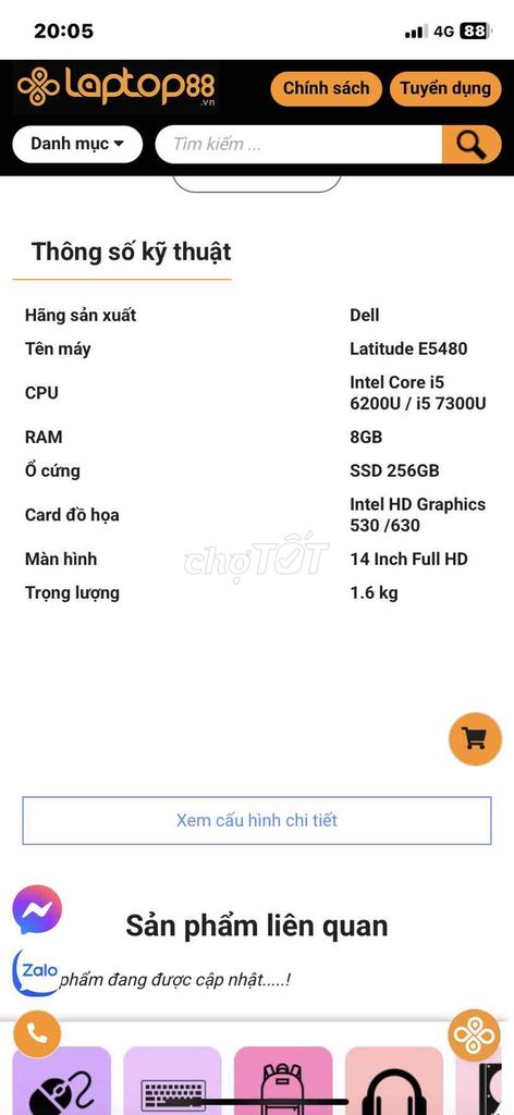Dell Latitude E5480 i5 8GB/256GB Đen. Mua bán Laptop tại Quận 7 Tp Hồ Chí Minh được đăng bởi Nguyễn Nam Tiến hình 1