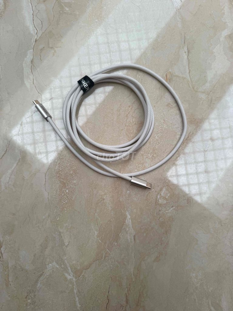 Dây sạc Anker Type C to C Trắng 1.8m. Mua bán Phụ kiện (Màn hình, Chuột...) tại Quận 4 Tp Hồ Chí Minh được đăng bởi Minh Sang hình 1