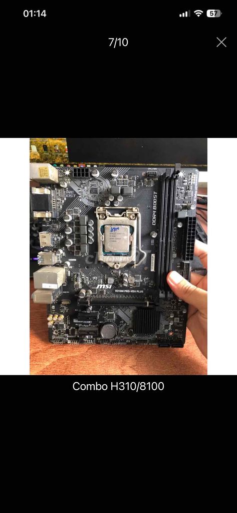 Bo mạch chủ MSI H310M PRO-VDH PLUS. Mua bán Linh kiện (RAM, Card...) tại Huyện Châu Thành Tiền Giang được đăng bởi Đậu  Phộng hình 1