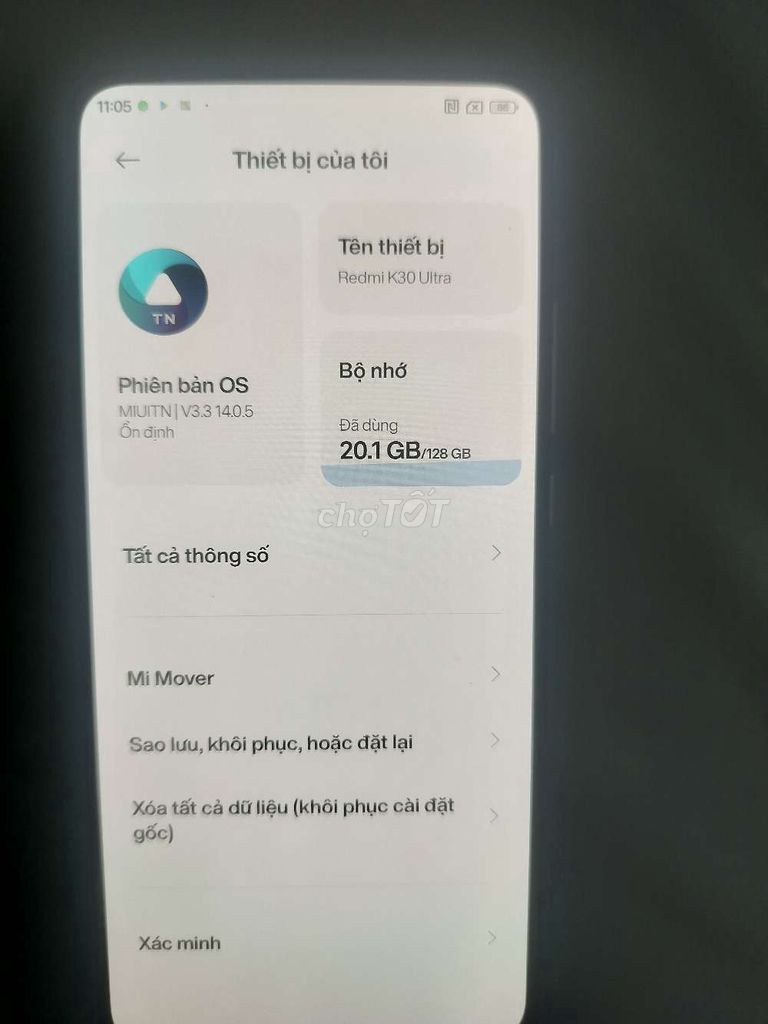Xiaomi Redmi K30 Ultra 128GB Xanh. Mua bán Điện thoại tại Quận Nam Từ Liêm Hà Nội được đăng bởi Như Tâm hình 1