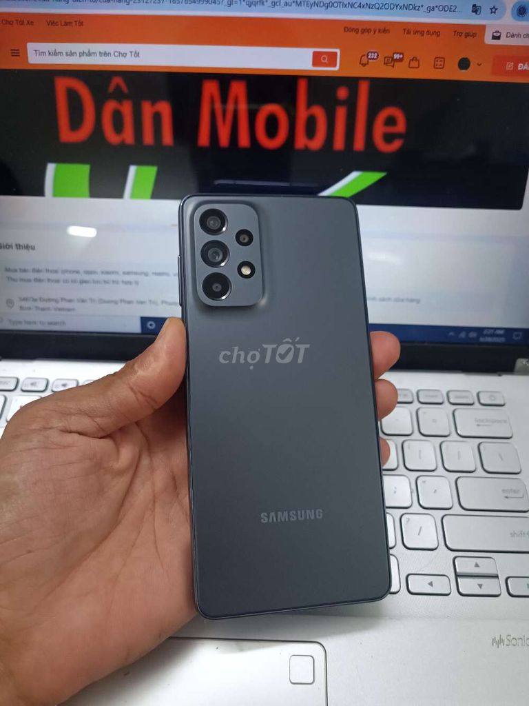 SAMSUNG A73 8GB.128GB PIN 5000 SNAP 778G ZIN ĐẸP. Mua bán Điện thoại tại Quận Bình Thạnh Tp Hồ Chí Minh được đăng bởi Dân Mobile hình 1
