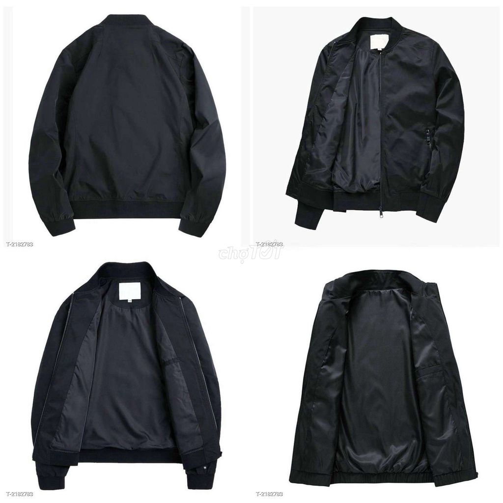 Áo khoác bomber nam Vải dù mero Hàn Quốc Đen (mới). Mua bán Quần áo tại Huyện Lai Vung Đồng Tháp được đăng bởi Thời Trang Đẹp Giá Tốt hình 1