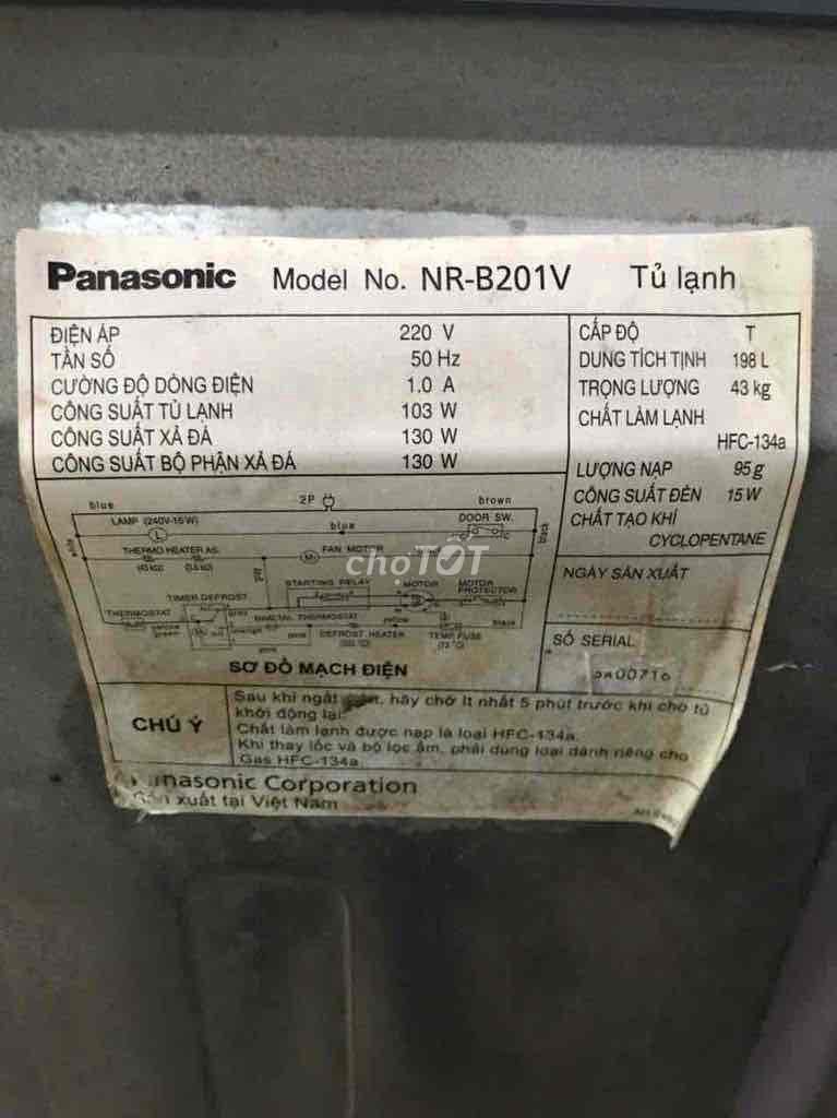 TỦ LẠNH PANASONIC 180L