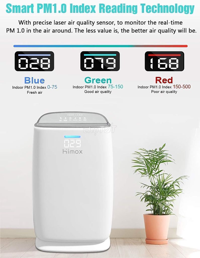 Máy lọc không khí HIMOX H04 cho phòng lớn. Mua bán Quạt tại Quận Thanh Khê Đà Nẵng được đăng bởi ASTORE43 hình 1