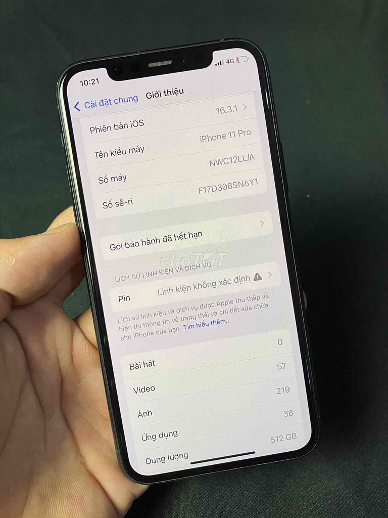 Apple iPhone 11 Pro 512GB Quốc Tế. Mua bán Điện thoại tại Quận Phú Nhuận Tp Hồ Chí Minh được đăng bởi Dinh hình 1