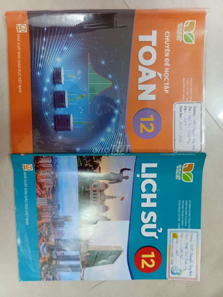 2 cuốn SGK CĐ Toán và Sử. Mua bán Sách tại Thị xã Điện Bàn Quảng Nam được đăng bởi Ngô Thị Thảo My hình 1