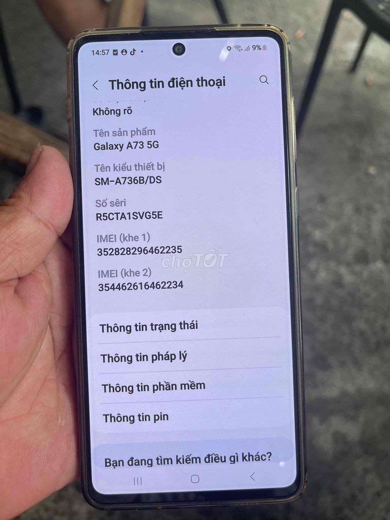 Samsung Galaxy A73 5G Xám Đã sử dụng. Mua bán Điện thoại tại Quận Bình Tân Tp Hồ Chí Minh được đăng bởi thanh phuong hình 1