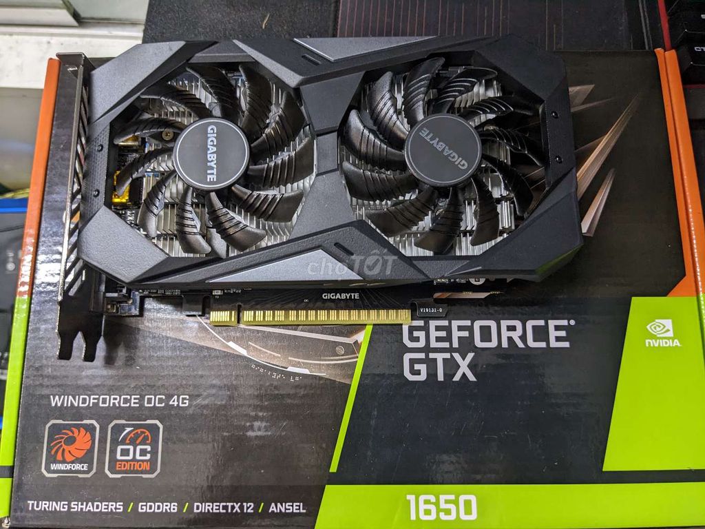 Card Giga GTX 1650 4G full box like new