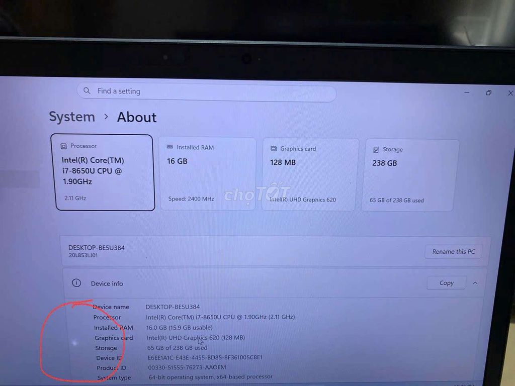 Lenovo T480s i7-8650U 14 inch 16GB/256GB. Mua bán Laptop tại Quận 3 Tp Hồ Chí Minh được đăng bởi nhiên an hình 1