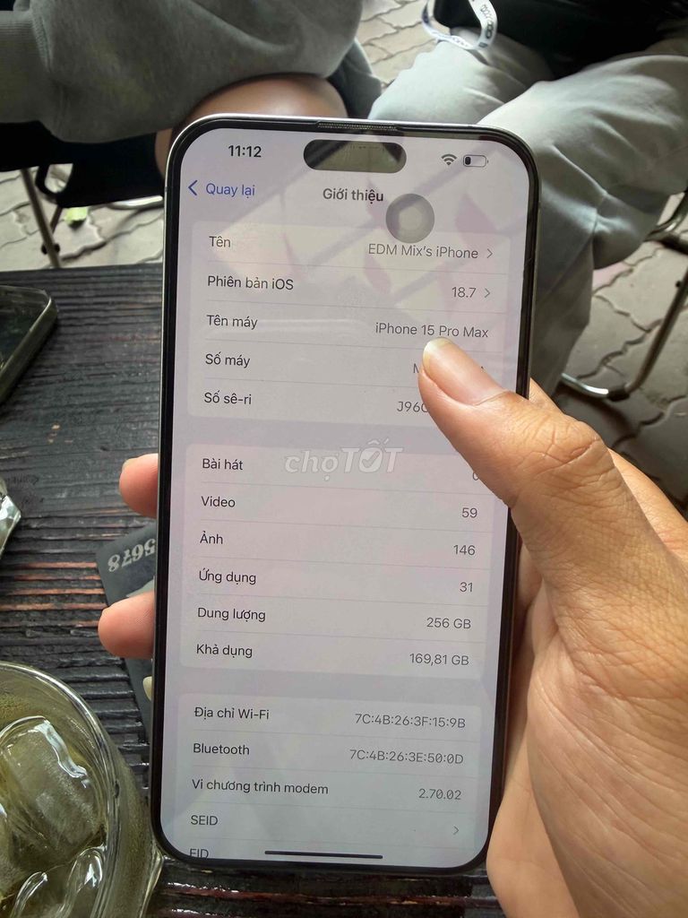 Apple iPhone 15 Pro Max 256GB Xám Mỹ 83%. Mua bán Điện thoại tại Quận Bình Thạnh Tp Hồ Chí Minh được đăng bởi mua bán điện thoại cũ hình 1