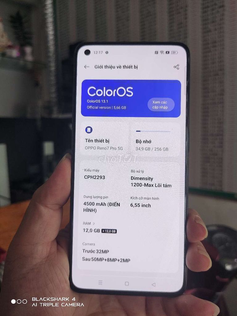 Oppo Reno7 pro 5G ram 12Gb