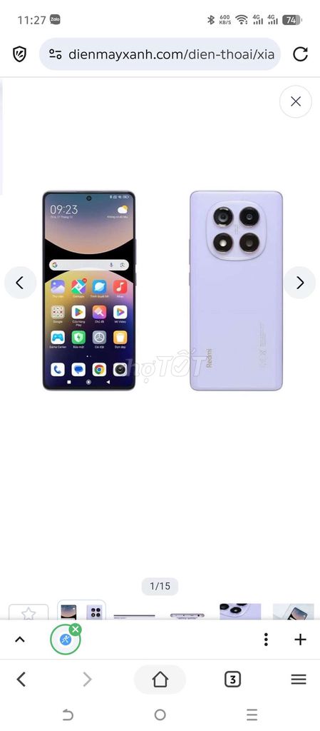 Xiaomi Redmi Note 14 Pro 256GB mới 100% màu tím. Mua bán Điện thoại tại Thành phố Thủ Đức Tp Hồ Chí Minh được đăng bởi tí viettel hình 1