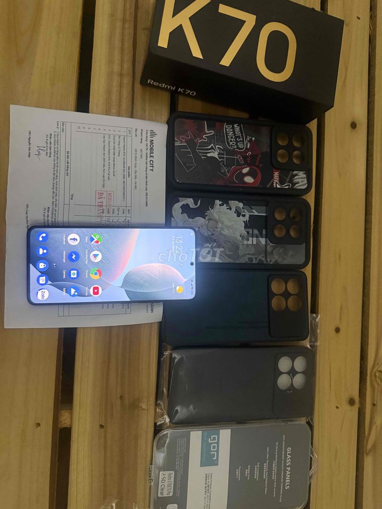 Xiaomi Redmi K70 12/256 đen fullbox 99% bhv 12t