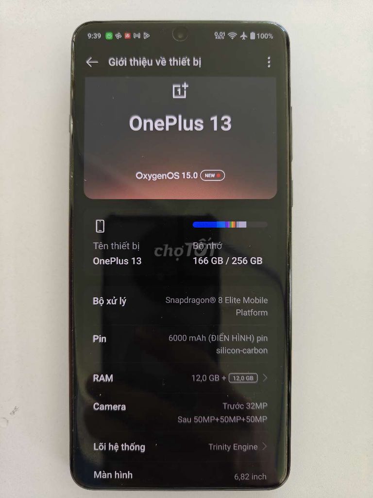 OnePlus 13 256GB Đen. Mua bán Điện thoại tại Quận 6 Tp Hồ Chí Minh được đăng bởi Lương hình 1