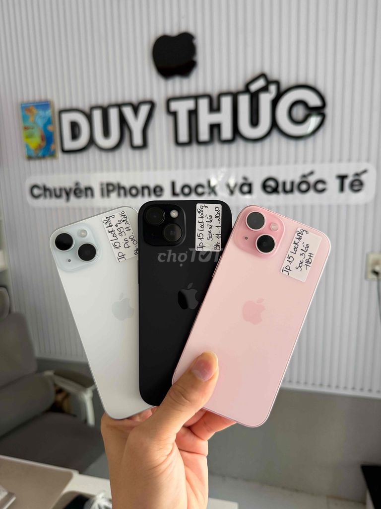 Apple iPhone 15 Mỹ 128GB sạc ít pin 99-100% đẹp 99. Mua bán Điện thoại tại Quận Ninh Kiều Cần Thơ được đăng bởi Duy Thức chuyên iphone Lock Cần Thơ hình 1