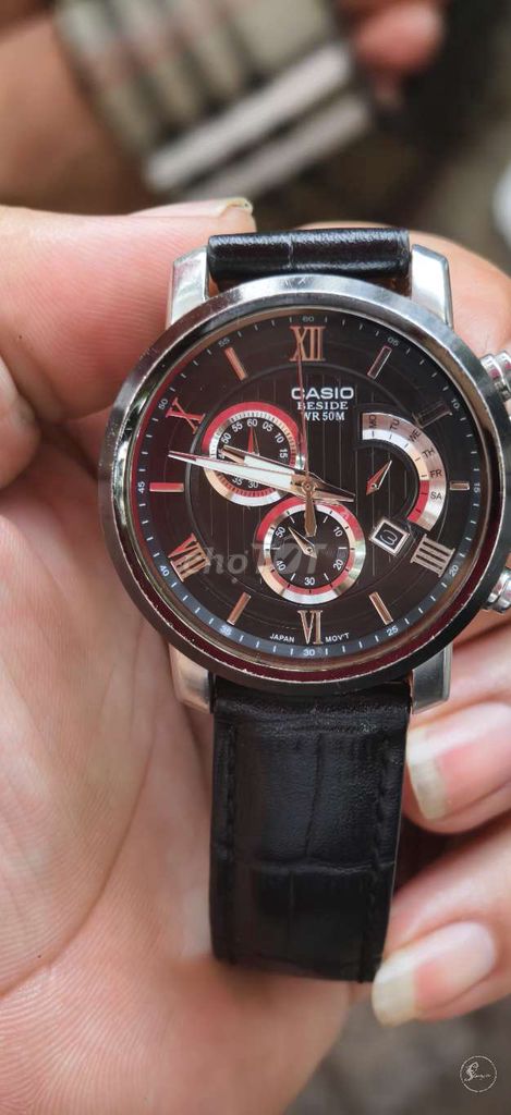 Đồng hồ Casio Beside WR 50M Đen. Mua bán Đồng hồ tại Huyện Thanh Trì Hà Nội được đăng bởi Đồng hồ 2hand Giang còi  hình 1