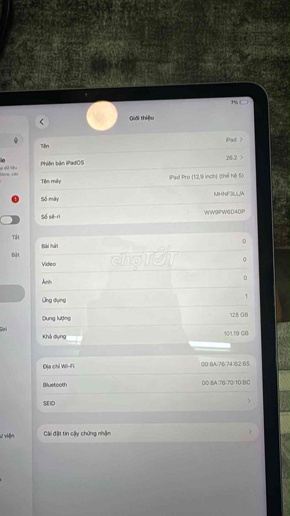 Apple iPad Pro M1 12.9 inch 128GB. Mua bán Máy tính bảng tại Huyện Thanh Trì Hà Nội được đăng bởi minh duc hình 1