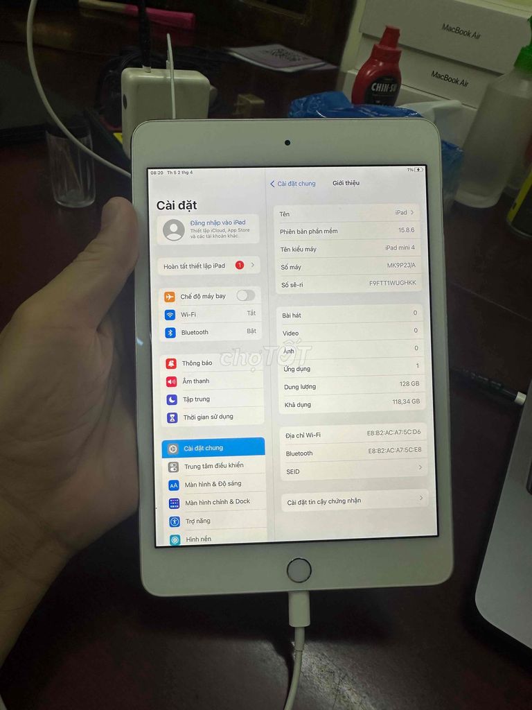 thanh lý mini4 128g wf p92. Mua bán Máy tính bảng tại Quận Cầu Giấy Hà Nội được đăng bởi Minh Khuê hình 1