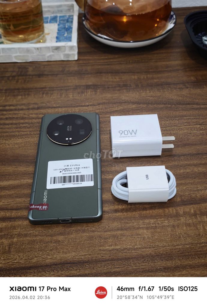 Xiaomi Mi 13 Ultra 12/256 Quốc Tế sạc 90w có COD. Mua bán Điện thoại tại Quận Hoàng Mai Hà Nội được đăng bởi Trần Ngọc Hiếu hình 1