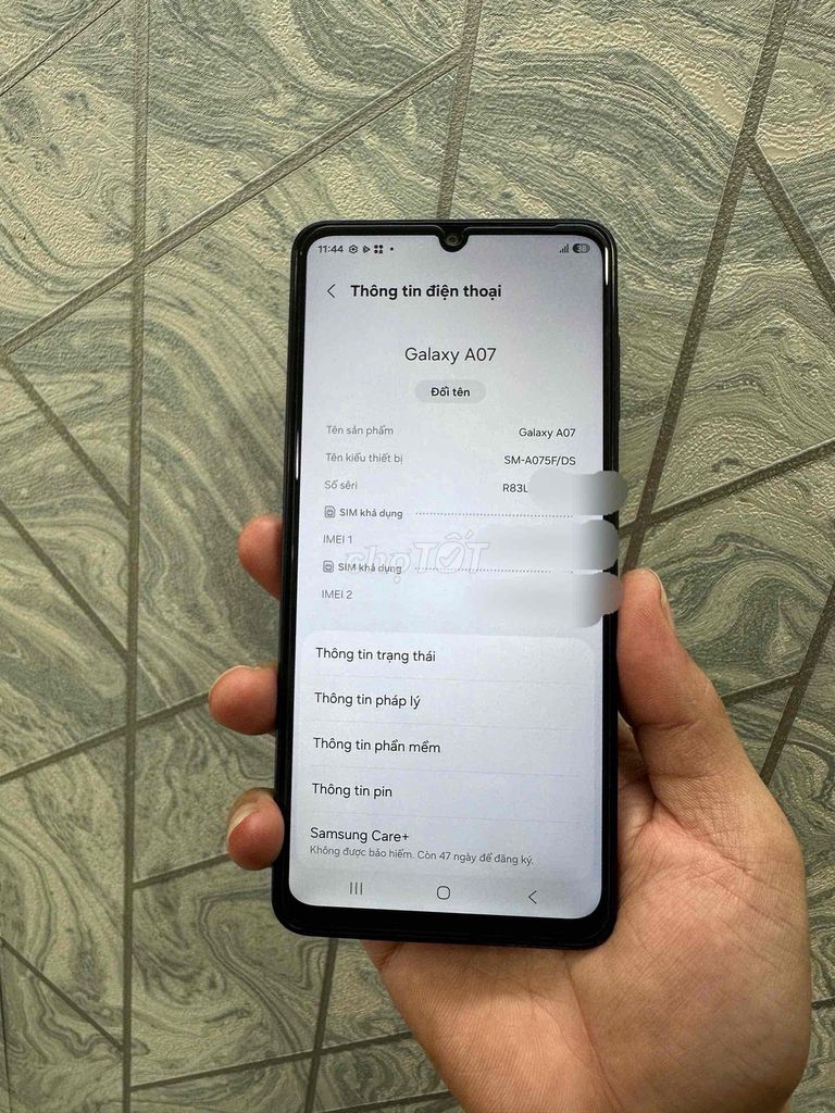 Samsung A07 Đen 4GB/128GB 5000 mAh. Mua bán Điện thoại tại Quận Bình Thạnh Tp Hồ Chí Minh được đăng bởi Nguyễn Đức hình 1