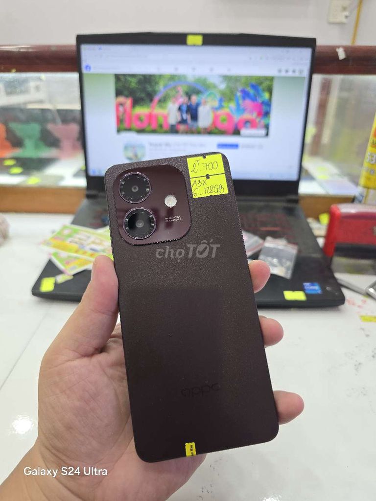 Oppo A3X 6GB/128GB Nâu. Mua bán Điện thoại tại Thành phố Long Xuyên An Giang được đăng bởi Facebook Cầm Đồ Thúy Vân hình 1