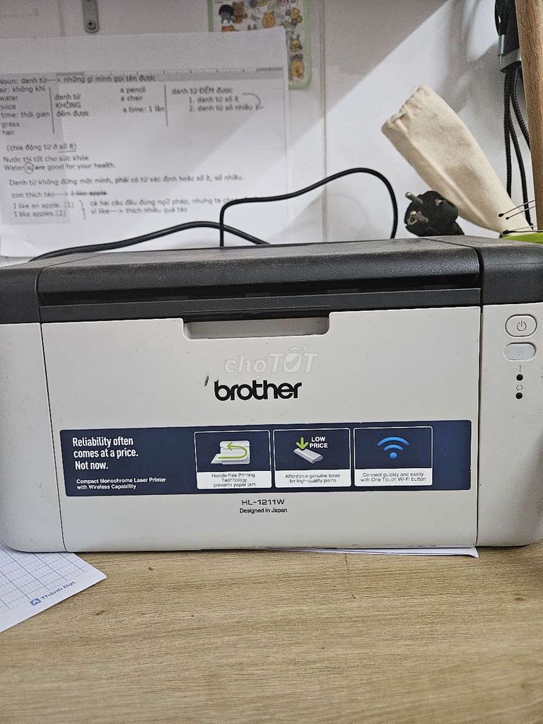 Máy in Brother HL-1211W Trắng đen. Mua bán Đồ dùng văn phòng tại Quận Cái Răng Cần Thơ được đăng bởi Quốc Dũng hình 1
