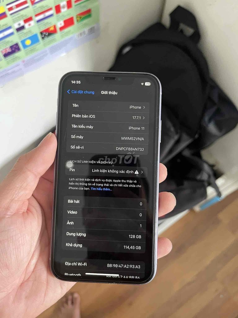 Apple iPhone 11 128GB Tím VN/A. Mua bán Điện thoại tại Quận Tân Phú Tp Hồ Chí Minh được đăng bởi Thiện  hình 1