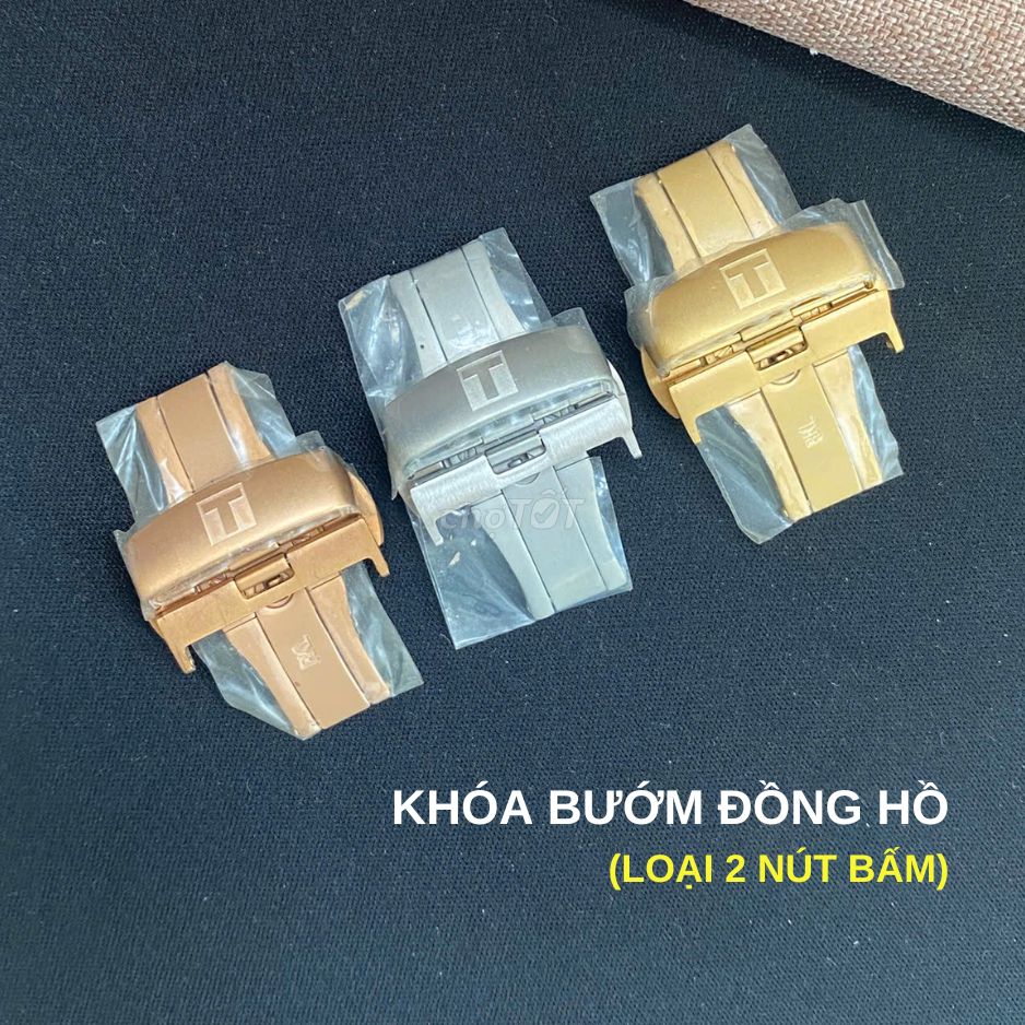 Khóa bướm đồng hồ (loại 2 nút bấm) - 3 màu