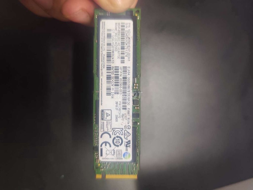 Ổ cứng SSD M2 NVMe 256GB Laptop Máy tính để bàn. Mua bán Linh kiện (RAM, Card...) tại Thị xã Bến Cát Bình Dương được đăng bởi Trung Hồ hình 1