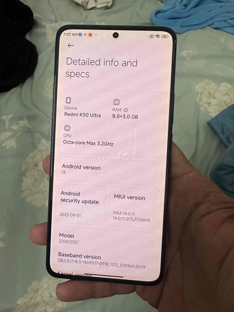 Xiaomi Redmi K50 Ultra 128GB Đen. Mua bán Điện thoại tại Quận Ô Môn Cần Thơ được đăng bởi Quốc Hưng hình 1