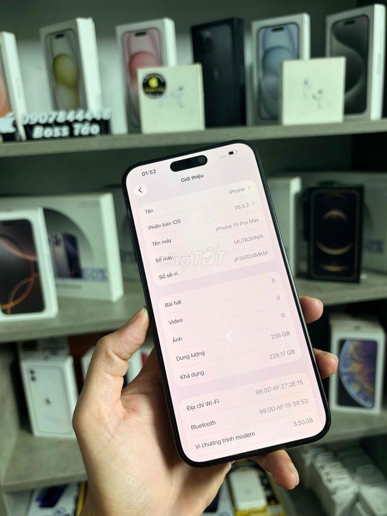 👍🏻iPhone 15 Pro Max 256GB vn full chức năng. Mua bán Điện thoại tại Thị xã Bến Cát Bình Dương được đăng bởi Boss Táo hình 1
