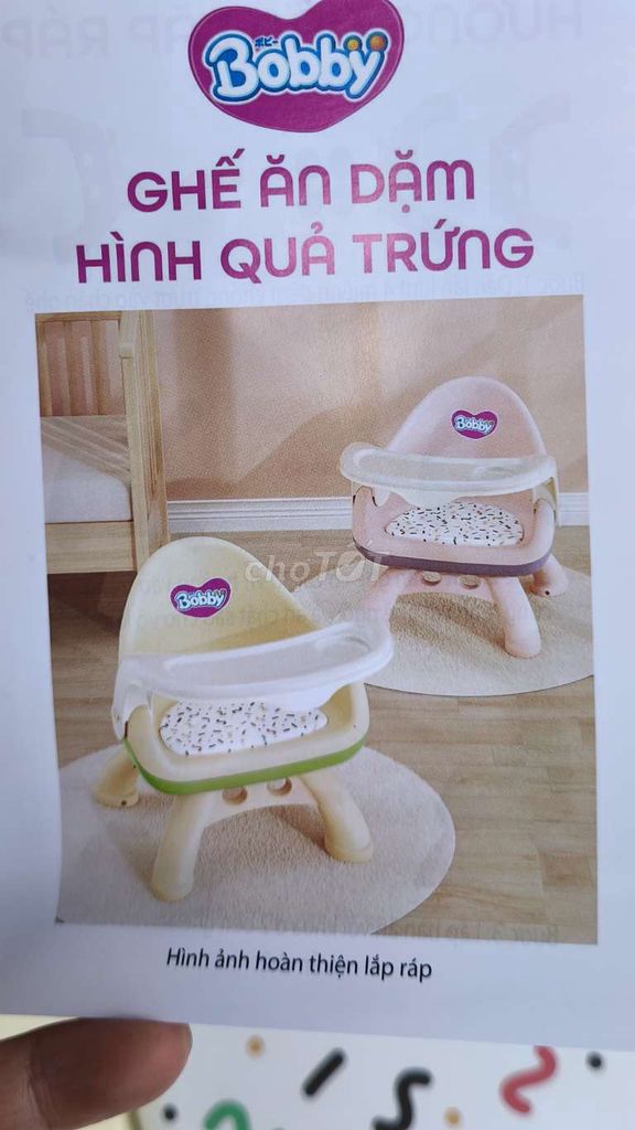 Ghế ăn dặm cho bé hình quả trứng mới nguyên hộp