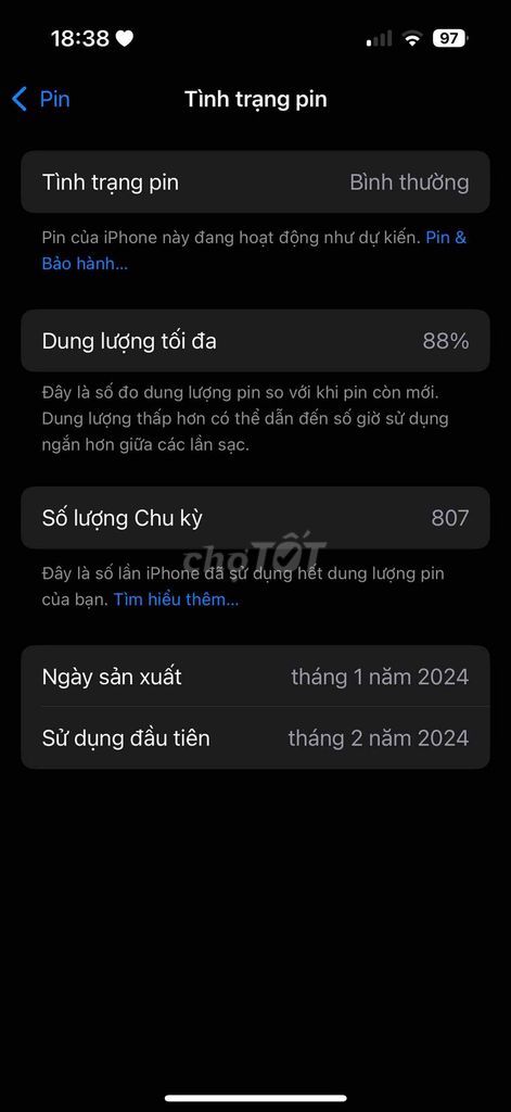 Apple iPhone 15 Pro 128GB Trắng. Mua bán Điện thoại tại Thành phố Biên Hòa Đồng Nai được đăng bởi Xuân Vượng hình 1