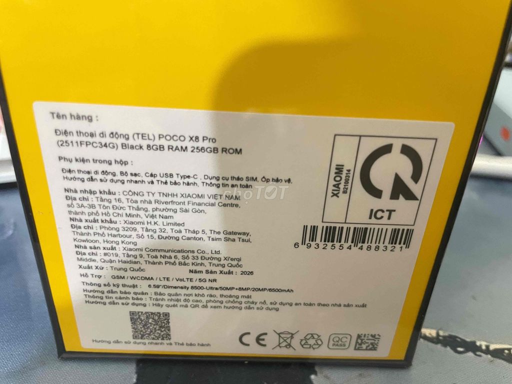 POCO X8 Pro 256GB Đen. Mua bán Điện thoại tại Thành phố Bắc Ninh Bắc Ninh được đăng bởi thinh nguyên hình 1