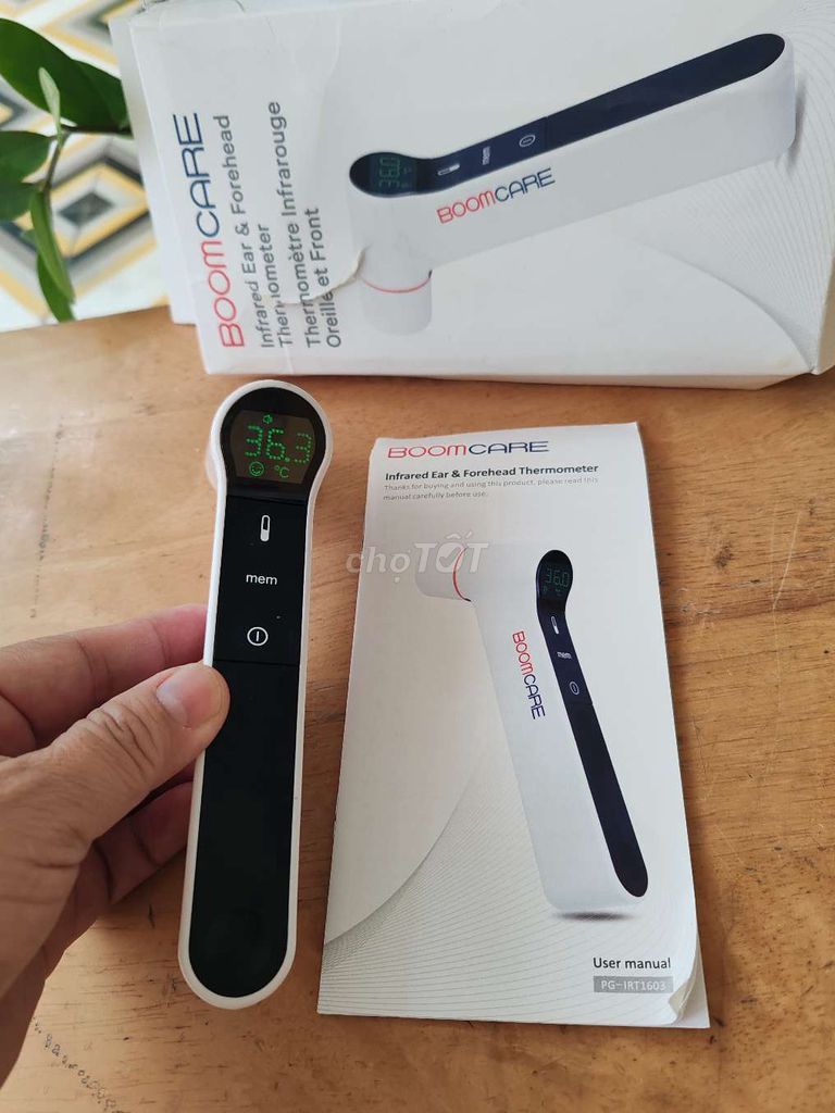 Nhiệt kế hồng ngoại Boomcare Trắng, Đen. Mua bán Nội thất, đồ gia dụng khác tại Quận 7 Tp Hồ Chí Minh được đăng bởi Vy Vy hình 1