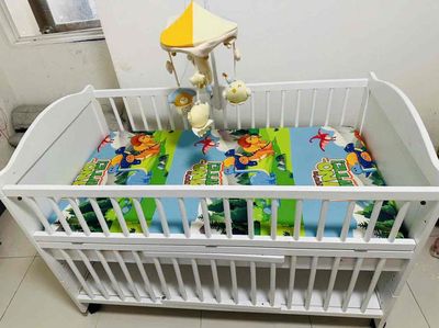 NÔI CỦI GỖ ĐA NĂNG TẶNG KÈM NỆM + QUÂY FULL BỘ 1m2. Mua bán Mẹ và bé tại Quận Tân Bình Tp Hồ Chí Minh được đăng bởi Thy Nguyen