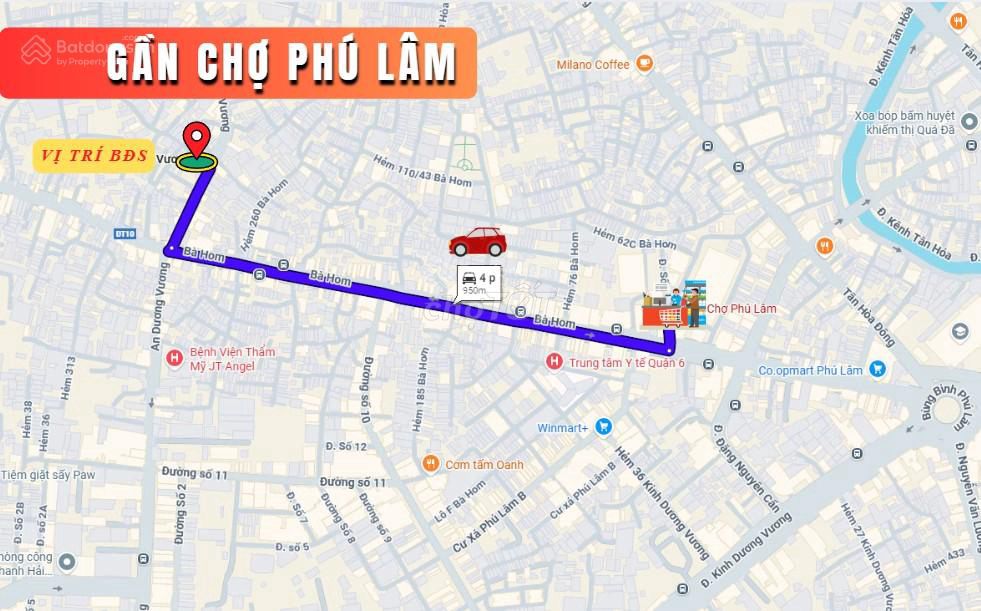 Новый дом в автом. переулке, Ан Зыонг Выонг, 4x17м, 4.5 этажа, 7.8 млрд