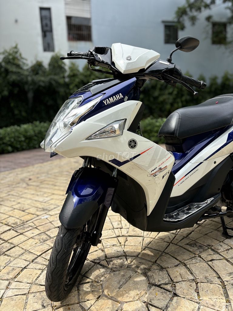 🍁 Yamaha Nouvo 6 mau trắng xanh, xe keng