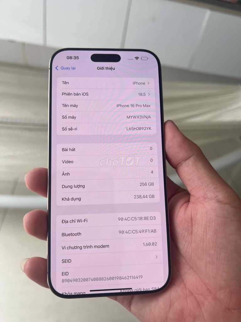 iPhone 16 Pro Max 256GB Samac VN/A. Mua bán Điện thoại tại Quận Tân Phú Tp Hồ Chí Minh được đăng bởi Tuấn Mạch hình 1