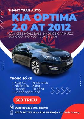 Kia Optima 2012 màu đen