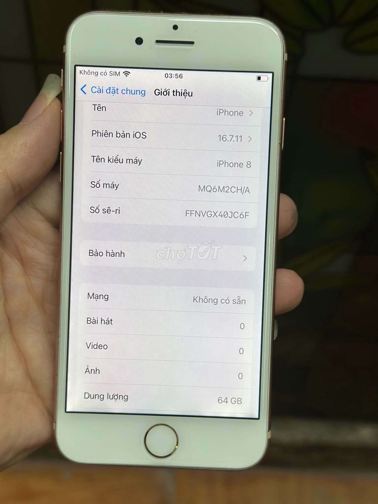 Apple iPhone 8 64GB Vàng hồng. Mua bán Điện thoại tại Quận Hoàng Mai Hà Nội được đăng bởi Tín Phát hình 1