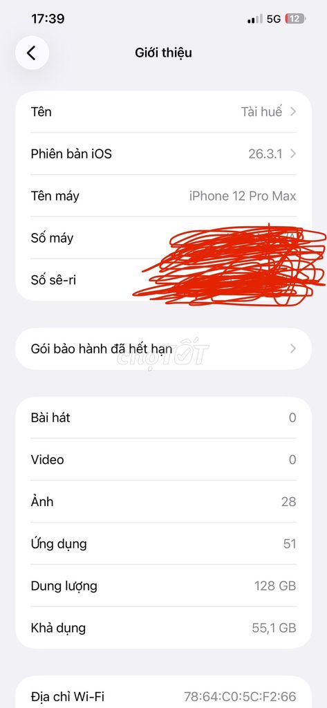 iPhone 12 Pro Max 128GB Đã dùng. Mua bán Điện thoại tại Huyện Việt Yên Bắc Giang được đăng bởi Lê văn tài hình 1