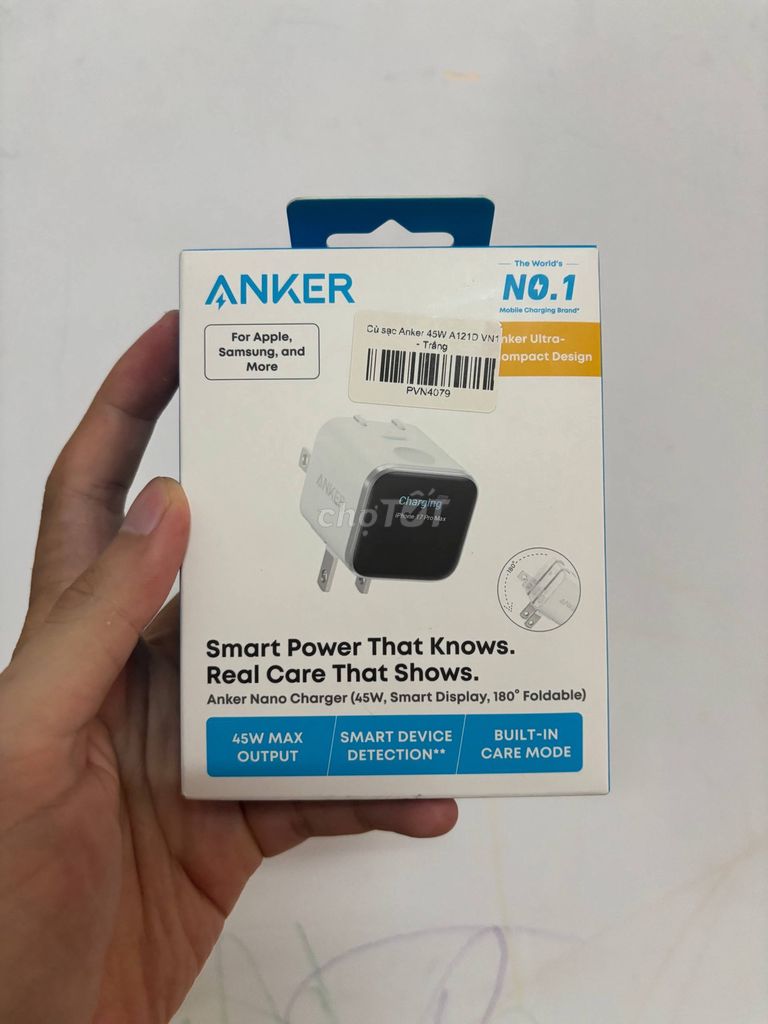 Củ sạc Anker Nano 45W (A121D) - Trắng. Mua bán Phụ kiện (Màn hình, Chuột...) tại Huyện Bình Chánh Tp Hồ Chí Minh được đăng bởi Hiếu Nguyễn hình 1